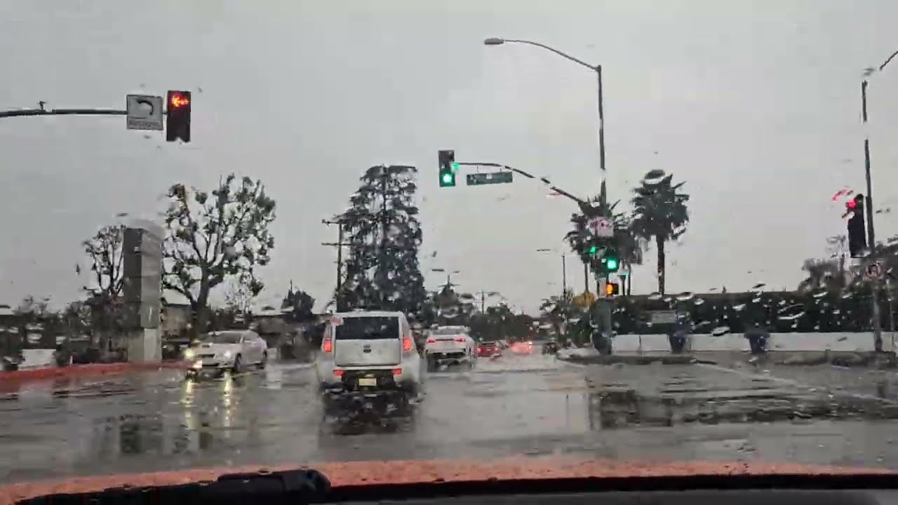LA rain st drive