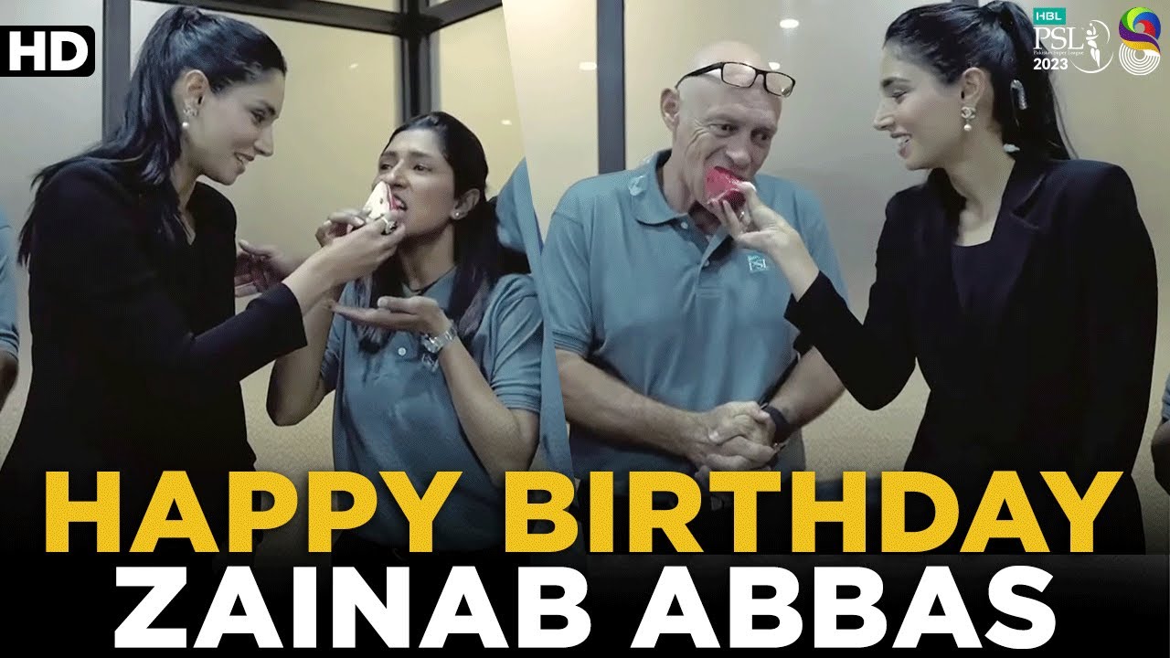 Happy Birthday Zainab Abbas | Karachi Kings vs Peshawar Zalmi | Match 2 | HBL PSL 8 | MI2A