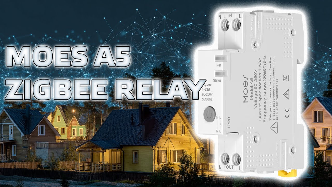 Zigbee реле MOES A5 с энергомониторингом на DIN рейку- обзор, совместимость, тестирование