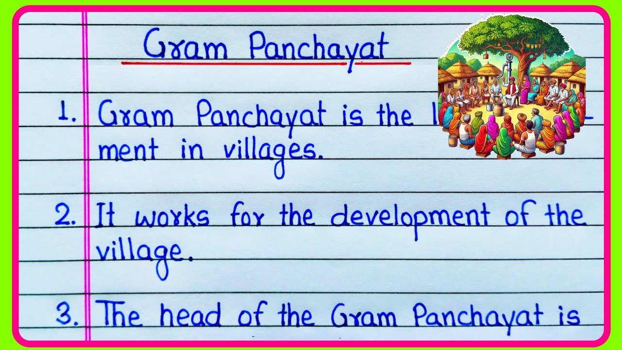 10 lines on Gram Panchayat | Essay on Gram Panchayat in English | About Gram Panchayat