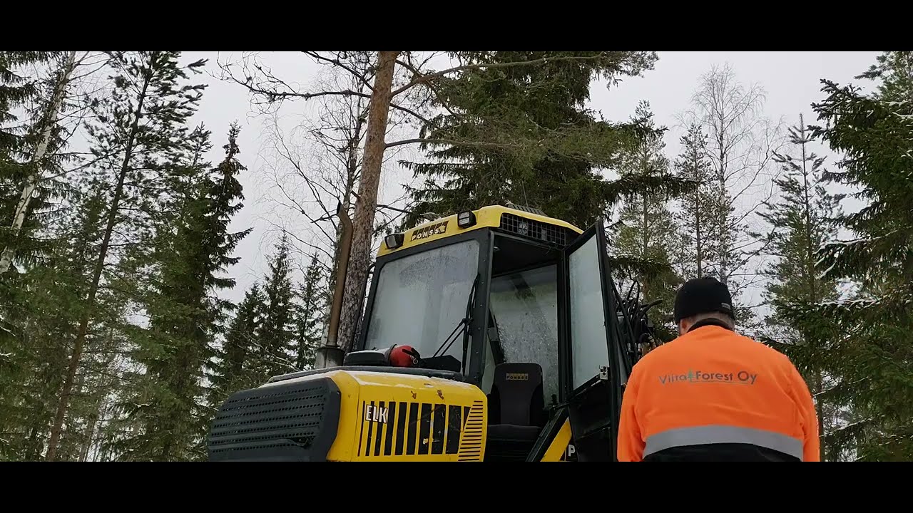 Ponsse Elk Not So Cold Start *Kuskien Ökyautot Laanilla*
