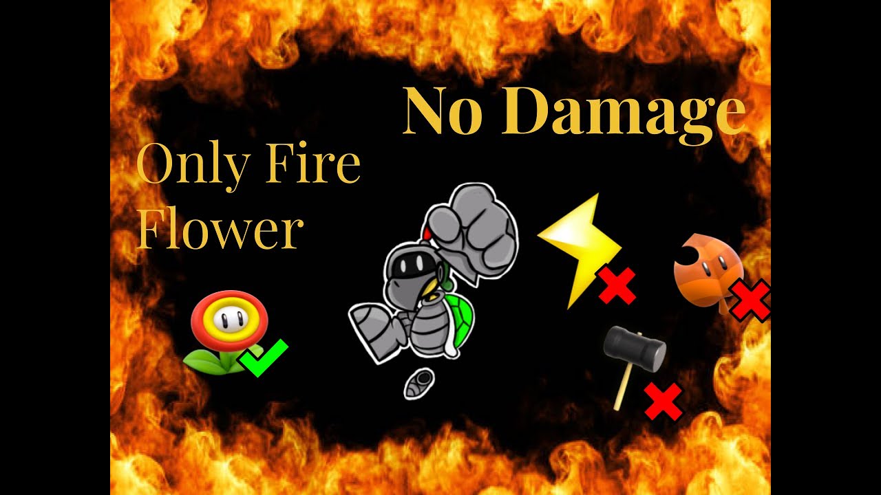 A Koopa's Revenge 2 Boss Rush (No Damage) (Only Fire Flower Allowed)