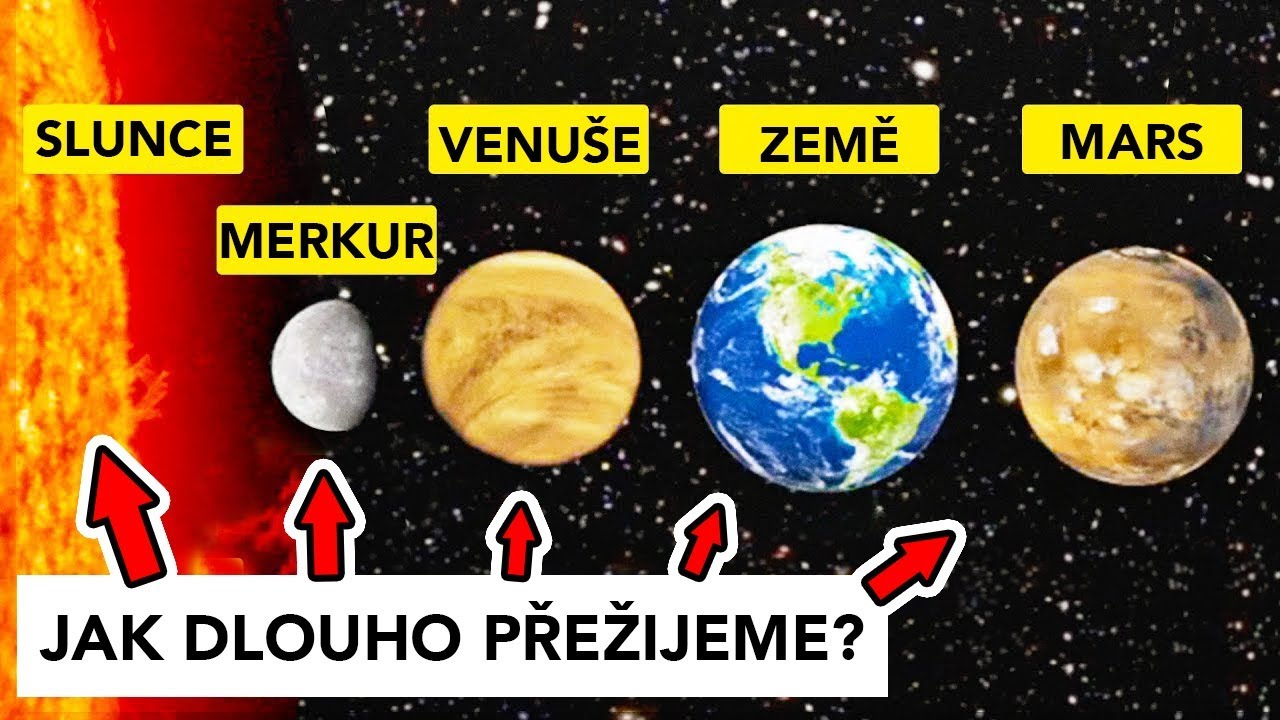 Jak dlouho lze přežít na různých planetách?