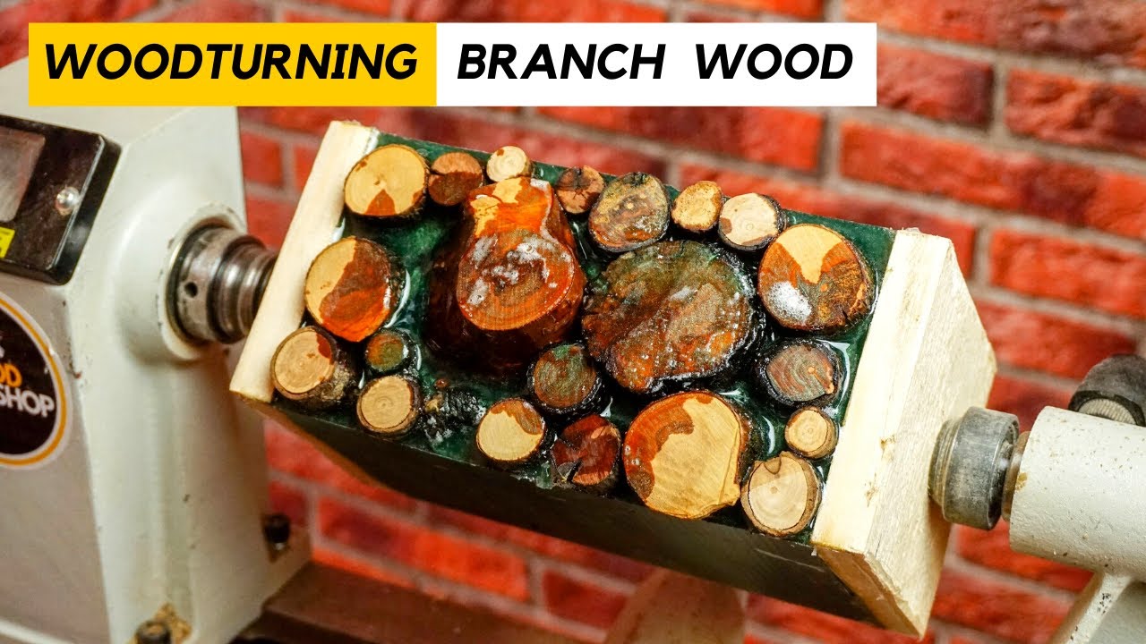 Woodturning Branch Wood into Vase
