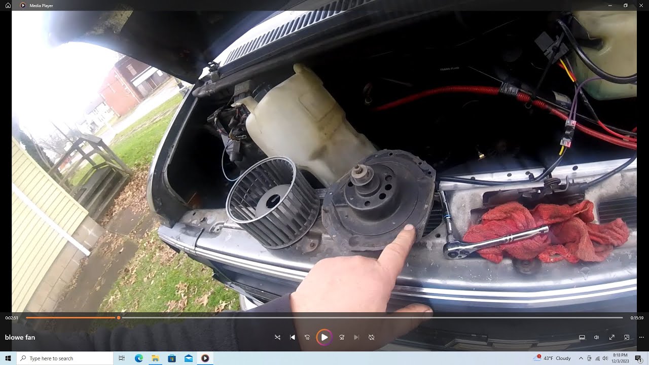 Repairing Blower Motor Fan for better Heat and Defrost in a G20 Chevy Van