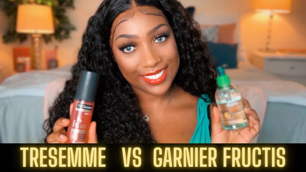 TRESEMME vs GARNIER | AFFORDABLE HAIR SERUM FOR YUMMY HAIR EXTENSIONS | #YummyExtensions