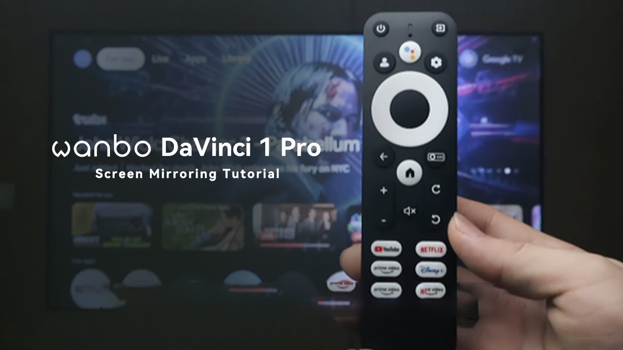 Wanbo DaVinci 1 Pro Projector Screen Mirroring Tutorial 