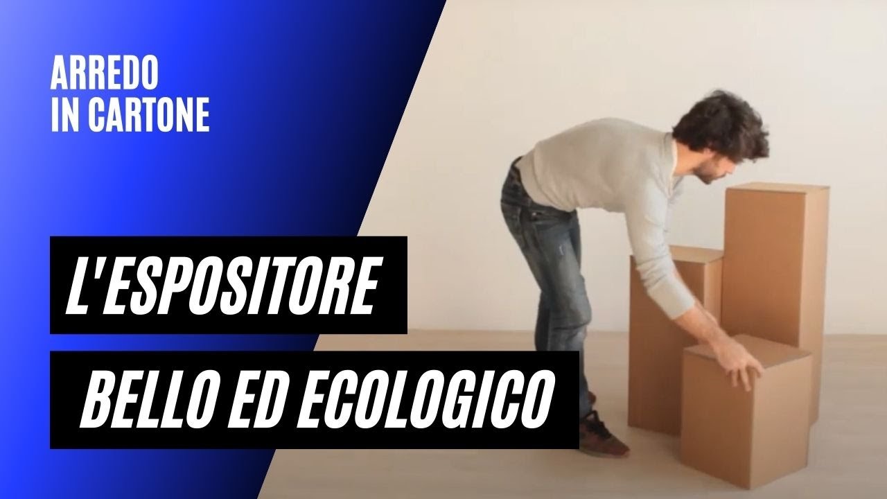 L'espositore in cartone per eventi ecologici e smart