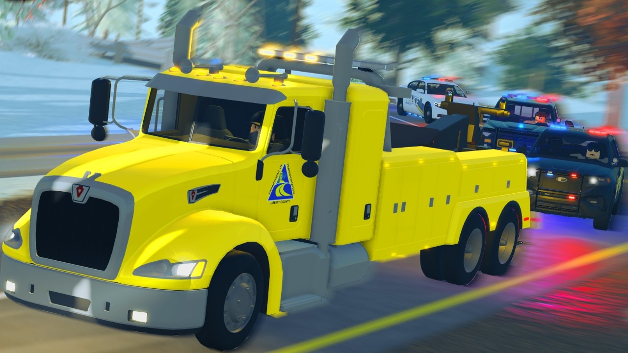 CRIMINALS HIJACK HEAVY-WRECKER DURING SCENE!