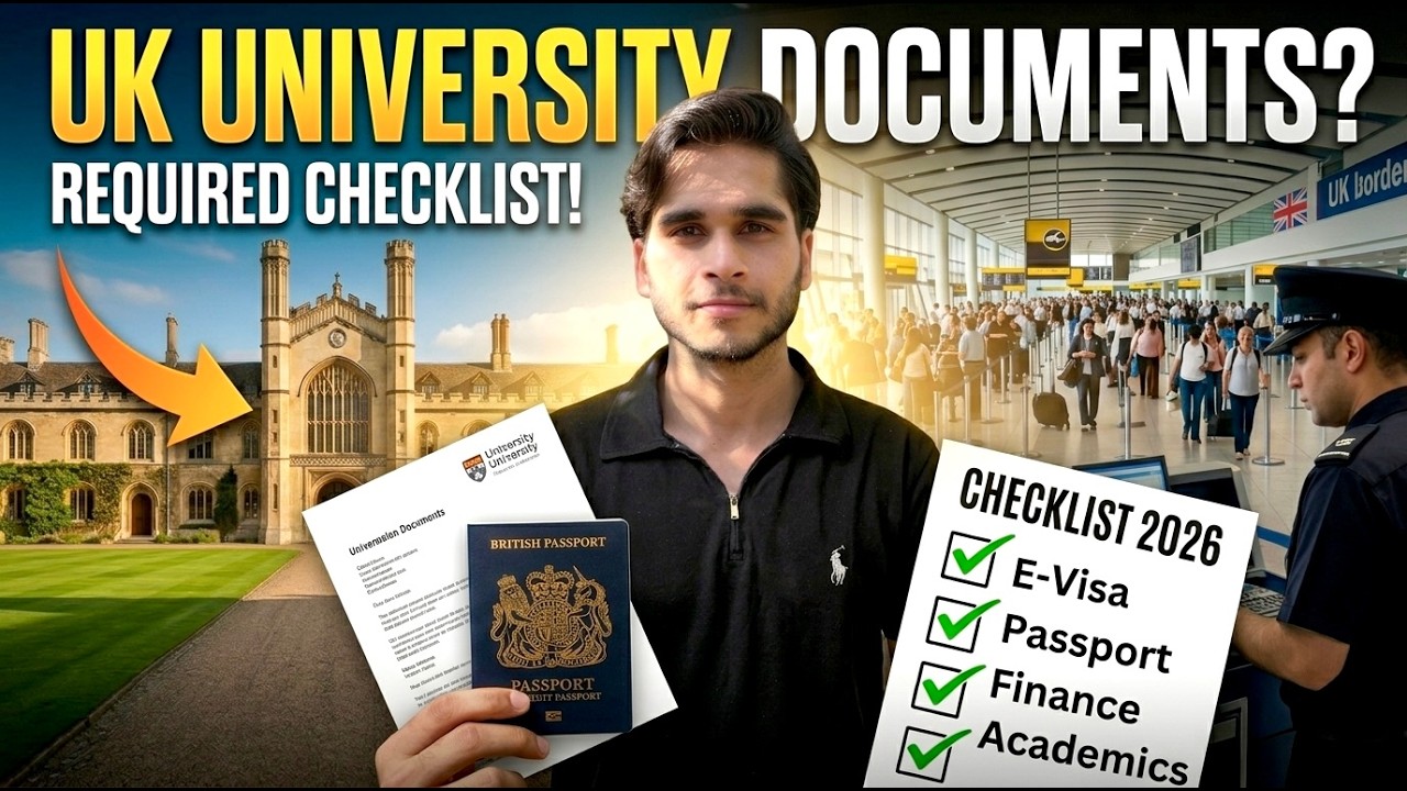 UK Airport Documents Checklist 2026 | September Intake Students MUST Carry These Documents