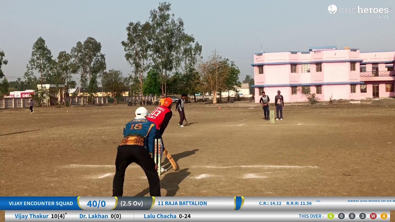11 Raja Battalion vs Vijay Encounter Squad live cricket match | Chatrapati Shivaji Maharaj Trophy l