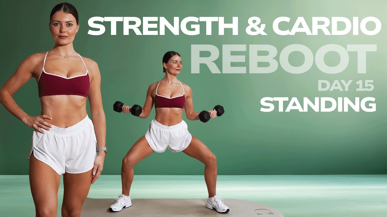 30 MIN FAT BURNING STRENGTH & CARDIO FULL BODY WORKOUT- No Repeats | Standing