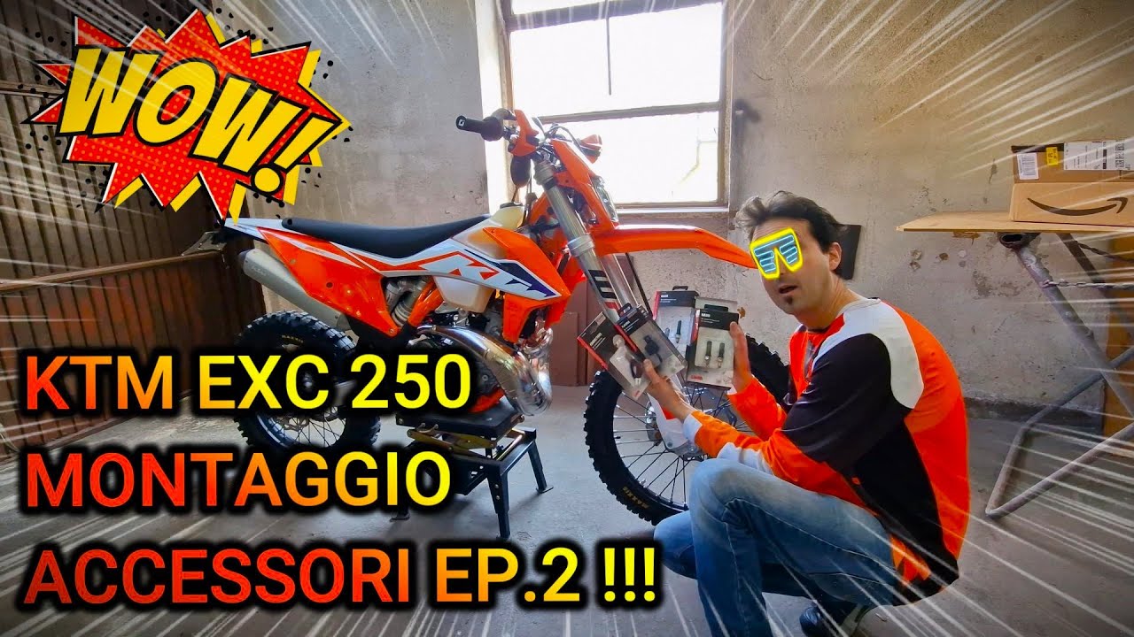 KTM EXC 250 2023 - ACCESSORI EP.2 - MONTAGGIO FRECCE A LED - DIY -  🇮🇹