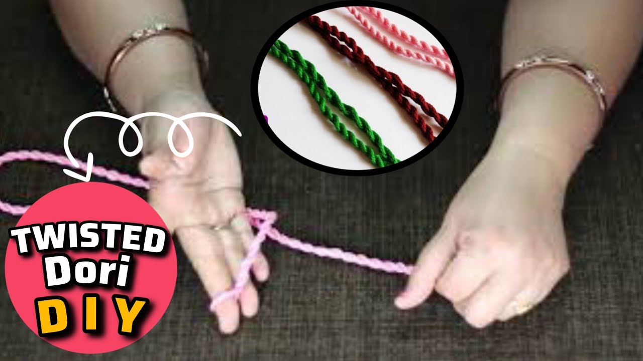 How to Make Cotton Thread Twisted Dori/Handmade Thread Jewellery Making/Rubeads Jewelry