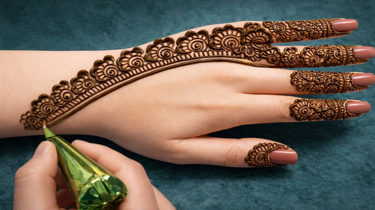 Beautiful Stylish Back Hand Mehndi Design |Anisha Mehndi Magic