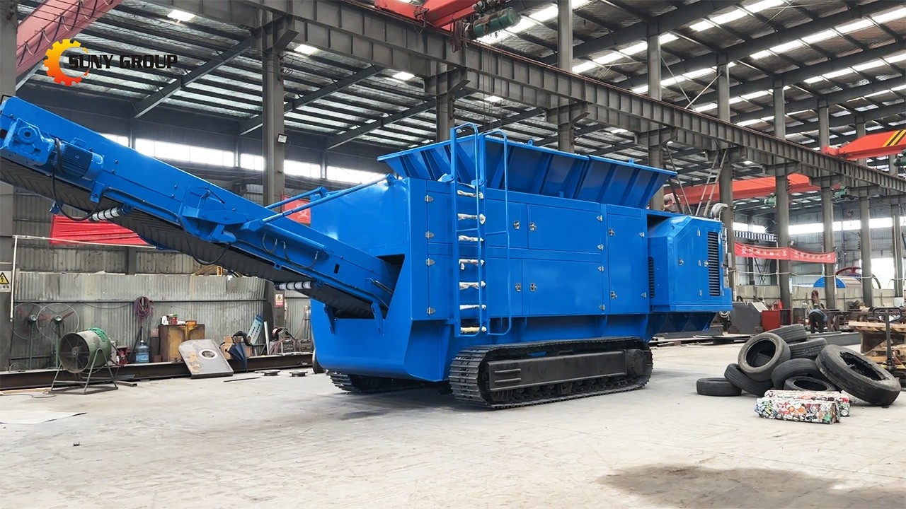 Crawler Mobile Shredder | On-Site Waste Crushing & Recycling Solution