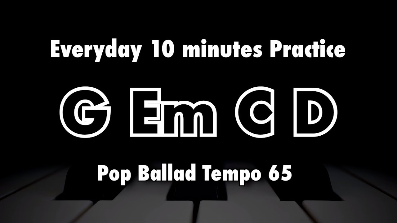Smooth Ballad Backing Track in G Major – 10 Min Everyday Solo Practice | G Em C D