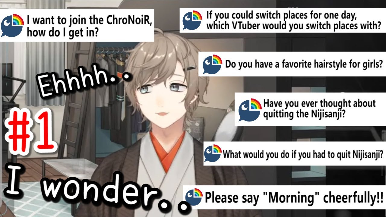 ［Eng Sub］Kanae answers over 20 questions from his viewers ［Nijisanji/2022/Clips］