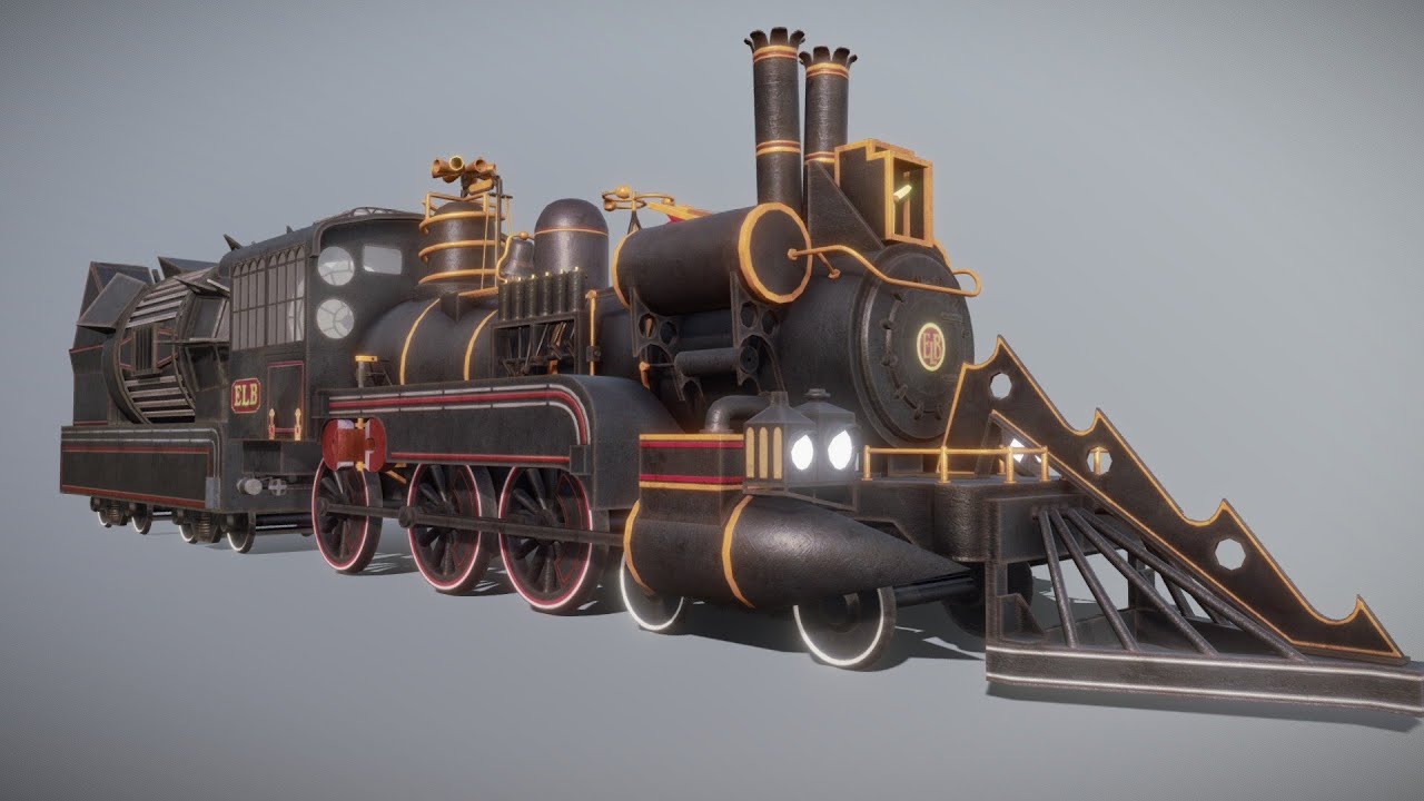 Back to the Future Train Modelling | Blender Timelapse