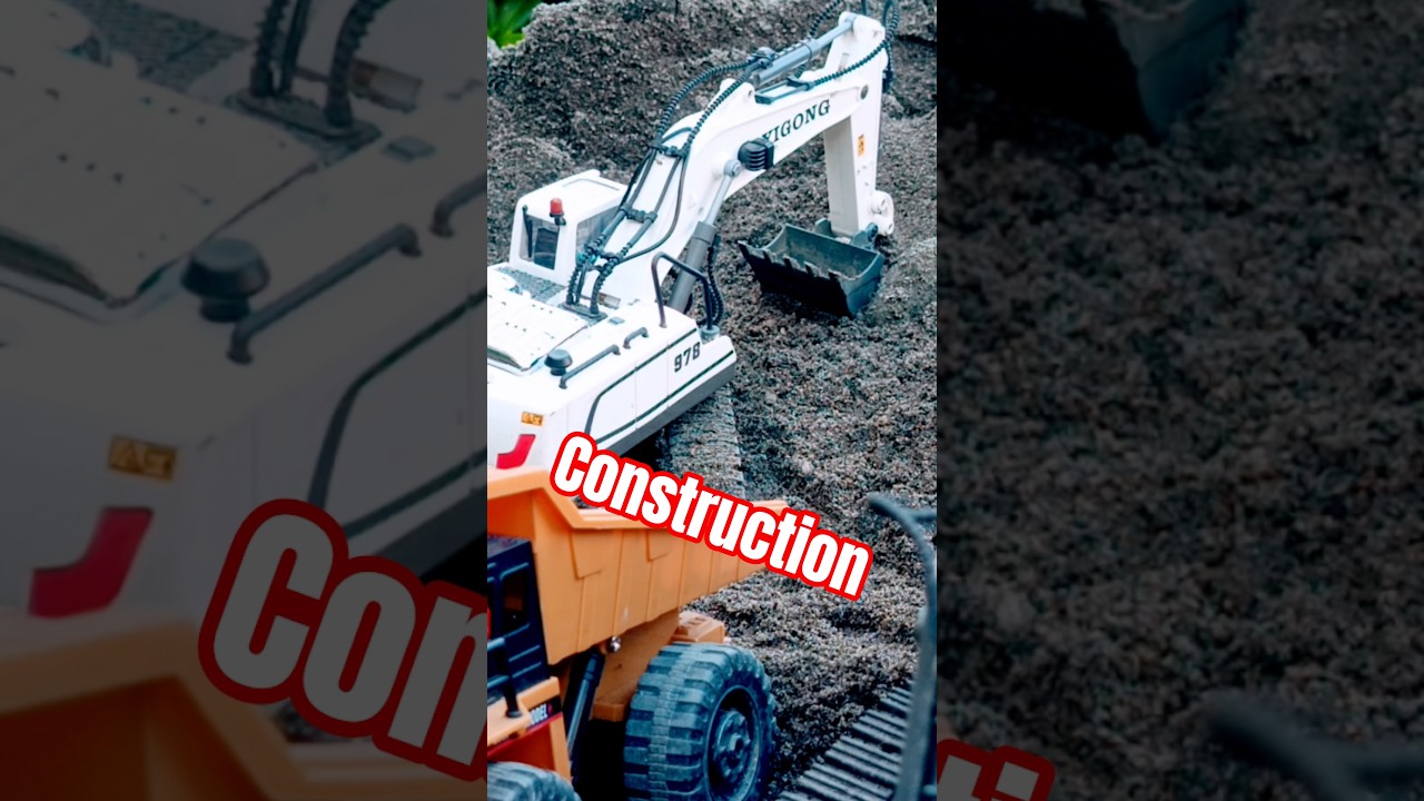 Remote control mini sand mining excavator #excavator