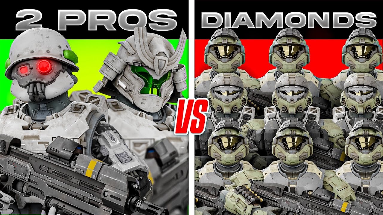 How Many DIAMONDS to beat 2 Halo PROS?
