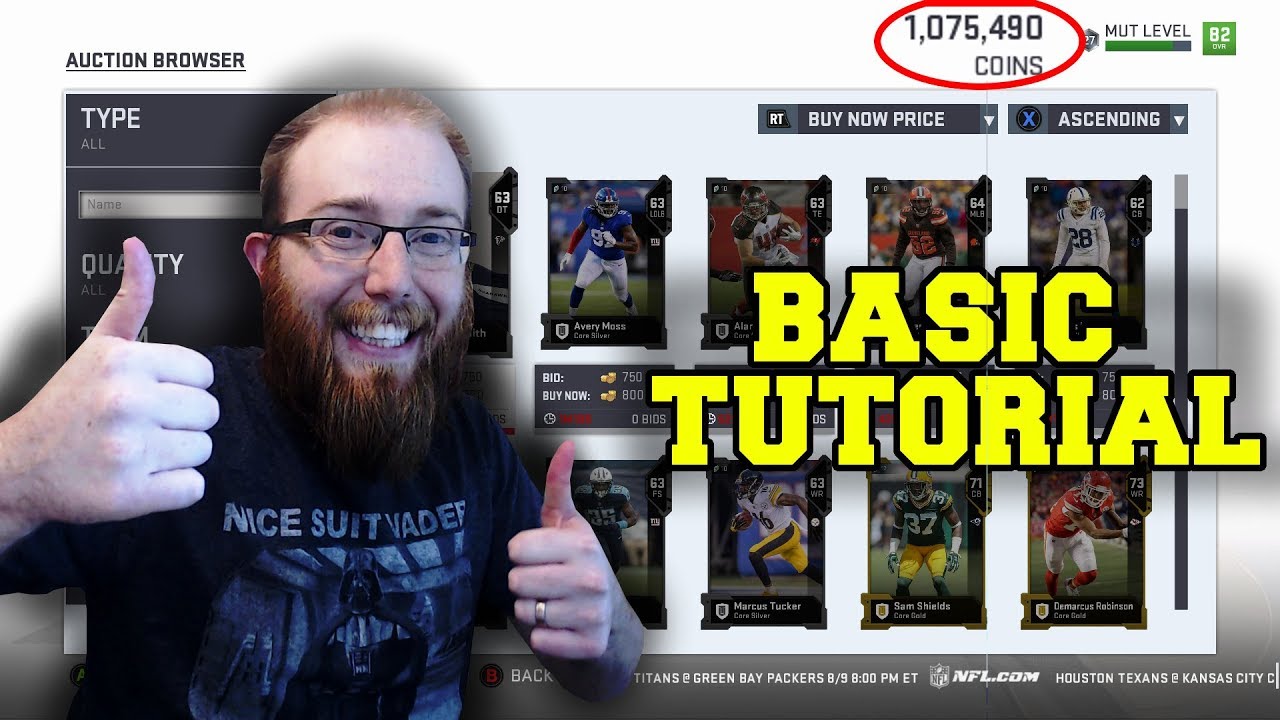 Basic Sniping Tutorial! How to Make Millions of Coins on the Auction House! Madden 19 Ultimate Team