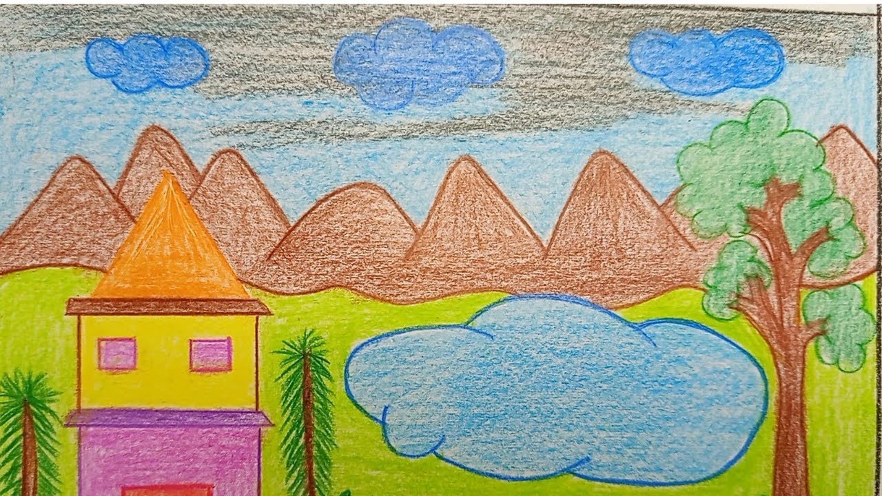 Mountain lake View.