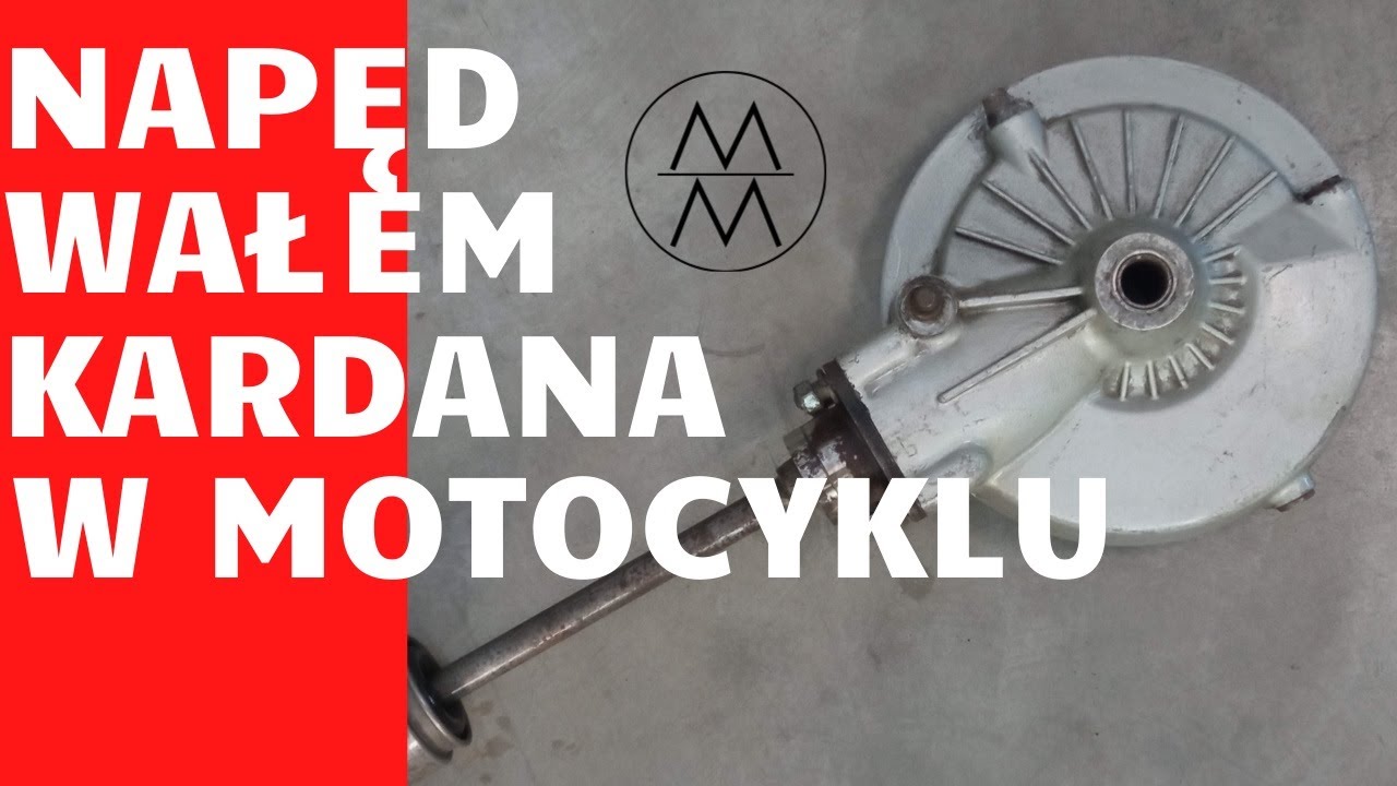 Napęd wałem kardana w motocyklu