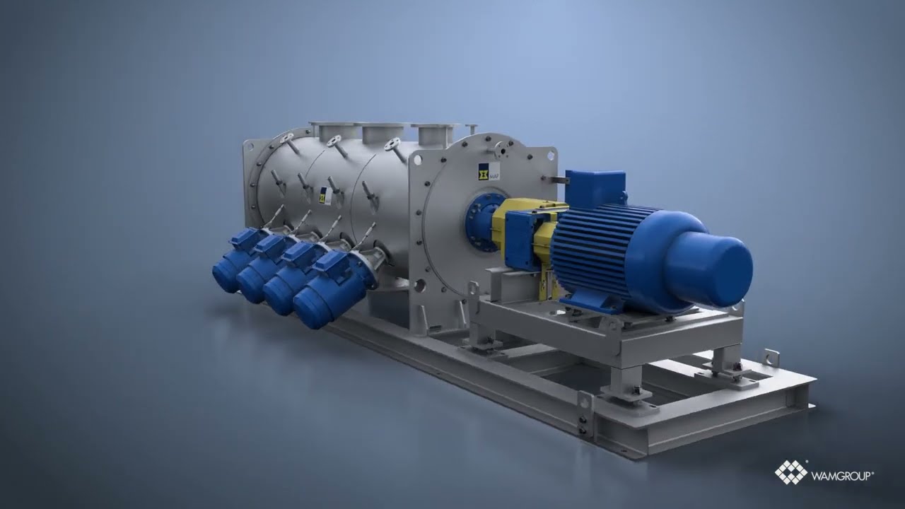 WBH Batch Type Single Shaft Mixers 3D Animation