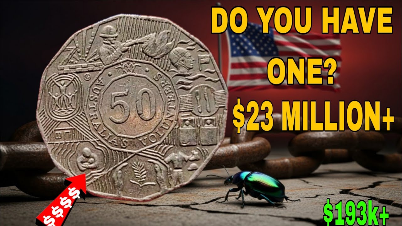 Top 6 Ultra Rare Australian 50 Cent Commemorative Coins Worth $180,000+ in today!