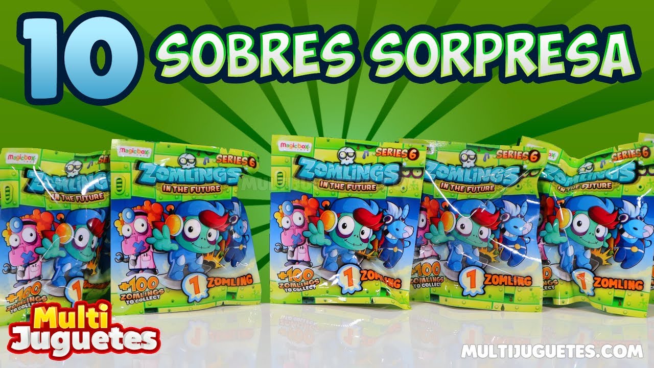 10 Sobres Sorpresa de Zomlings Serie 6 2017 en Espa&ntilde;ol Unboxing y Review