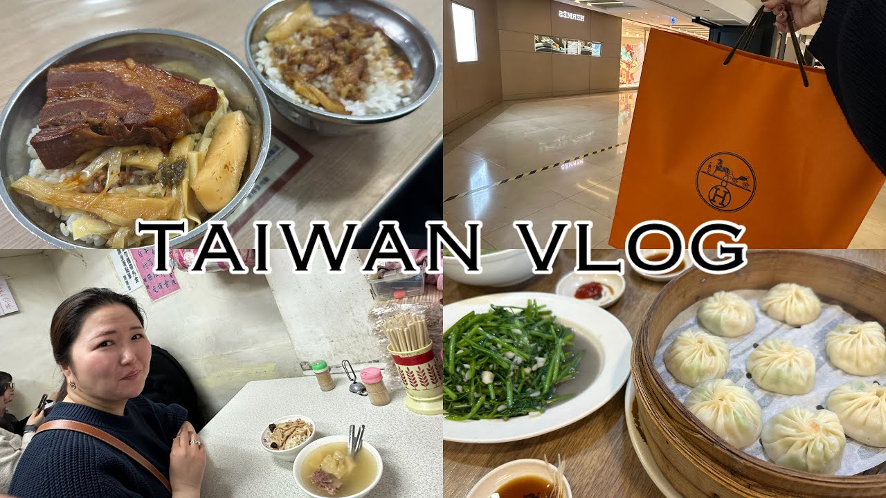 【台北vlog】多分王道？！２泊3日1人10万円旅🇹🇼✈️#グルメ#お土産#HERMES#台湾グルメ#台湾vlog