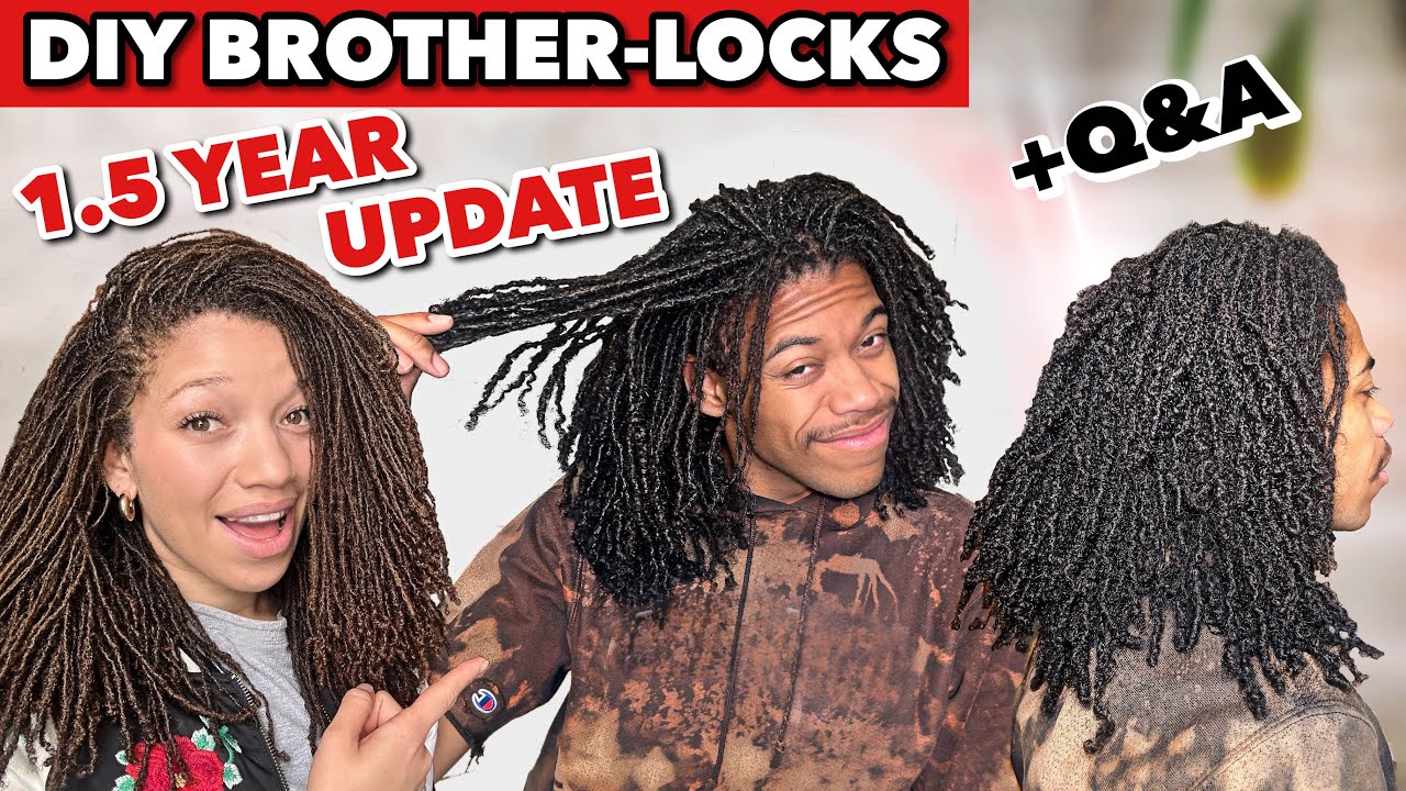 ОБНОВЛЕНИЕ DIY Microlocs от Brother | ЧАСТЬ 1 | 1,5 ГОДА с BROTHERLOCKS | Вопросы и ответы | Мето...