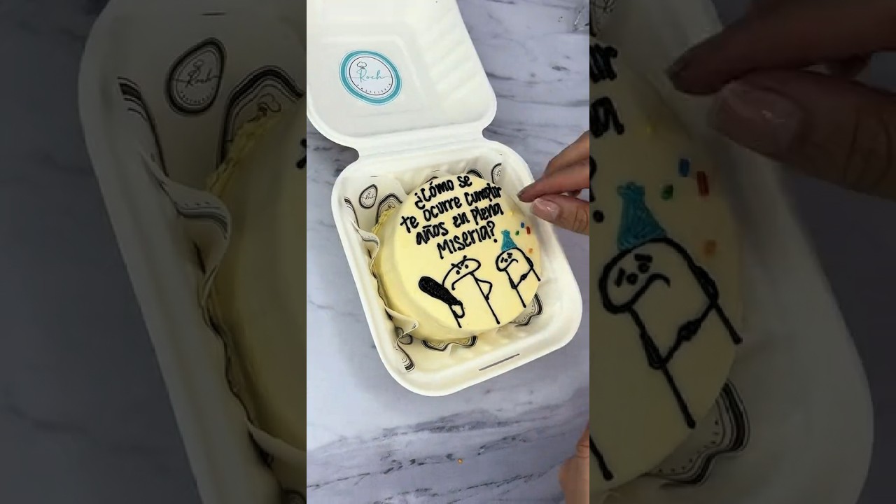 Solo los que cumplen en enero pueden entenderlo😢 #memecake #lunchboxcake #rochpasteleria #minitorta
