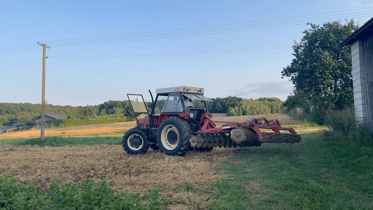 Zetor 7745 Talerzówka Dziekan 2024 4K (Engine Sound)