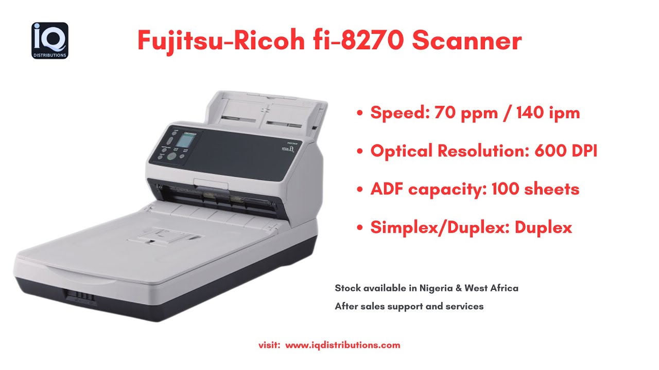 Fujitsu-Ricoh fi 8270 Document Scanner