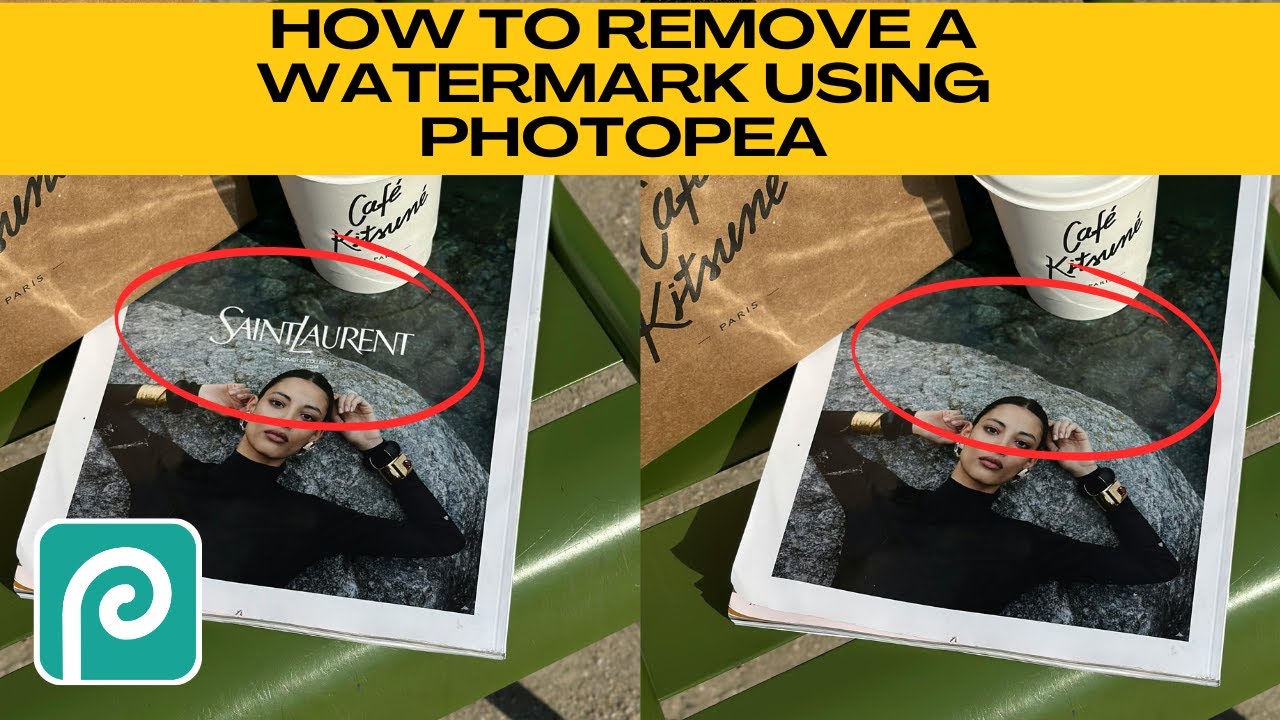 How to REMOVE a WATERMARK or TEXT in Photopea (Easy Method!)