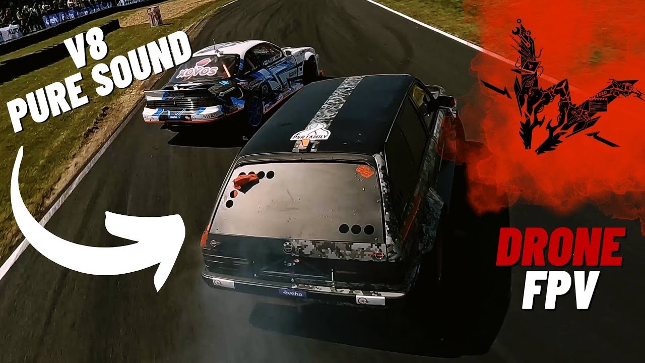 DRIFT BATTLE | LAPELOSA vs PERROTTET | CFD | Drone Drift & V8 Pure Sound [4K] By @wolfdronetv