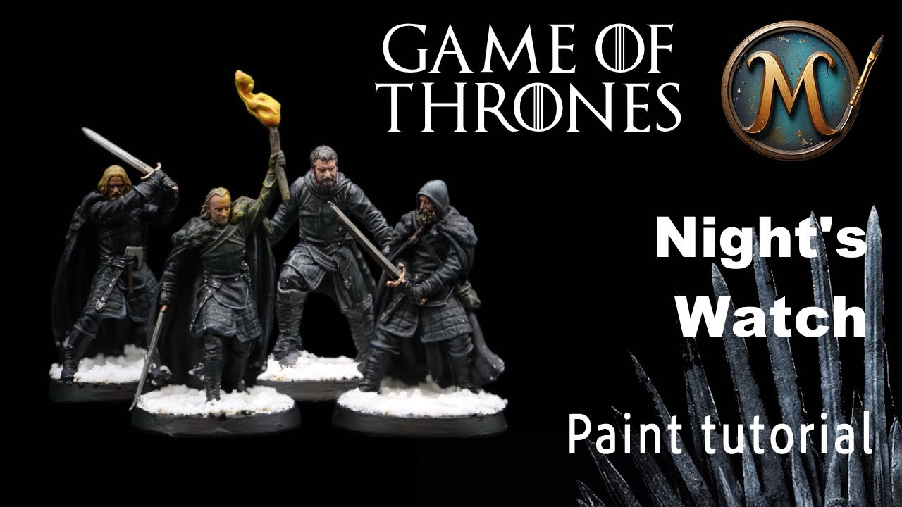 How to paint The Night's Watch | Game of Thrones Miniatures Game painting tutorial