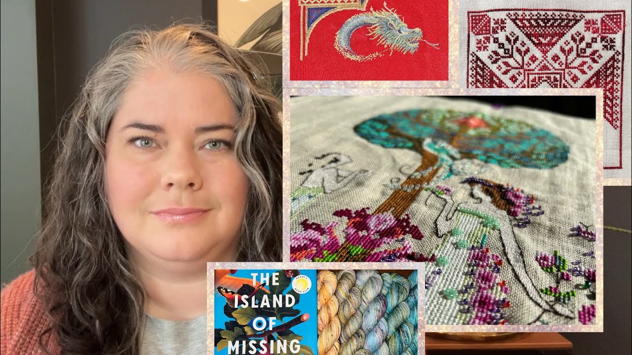 Flosstube #6 (2024) Mira March, Dragons and Biscornus