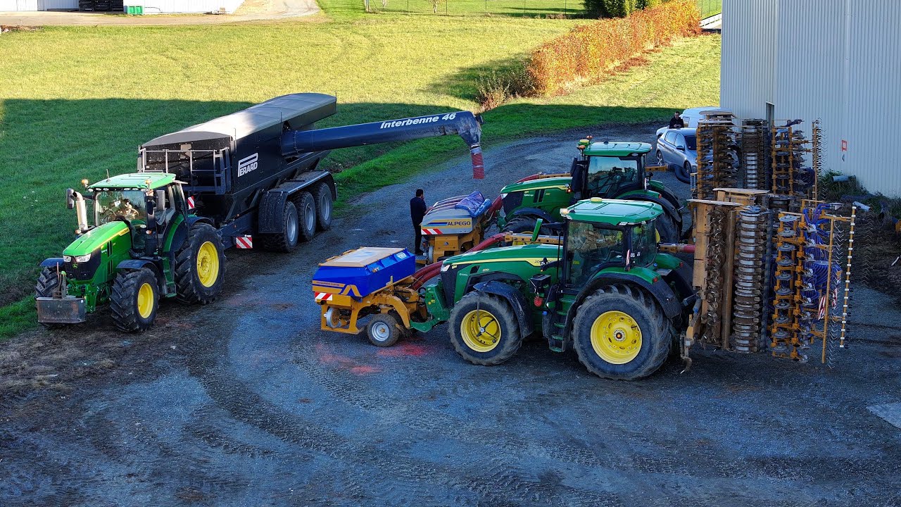 Semis de Blé 🌱 100 % JOHN DEERE😍💨 / 2x 8R 370 / ALPEGO / FARMER /  SAT LEGER 