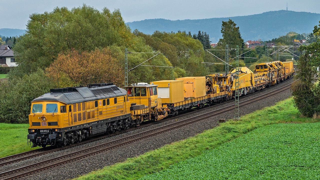 DB Bahnbau BR 233 / Ludmilla, Flixtrain + Lkw-Walter, Raildox, TXL, &Ouml;BB uvm. auf der Frankenwaldbahn