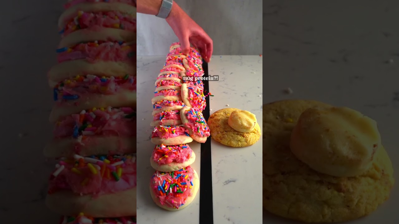 40-калорийное высокобелковое печенье Lofthouse со вкусом клубники и сахарной глазурью