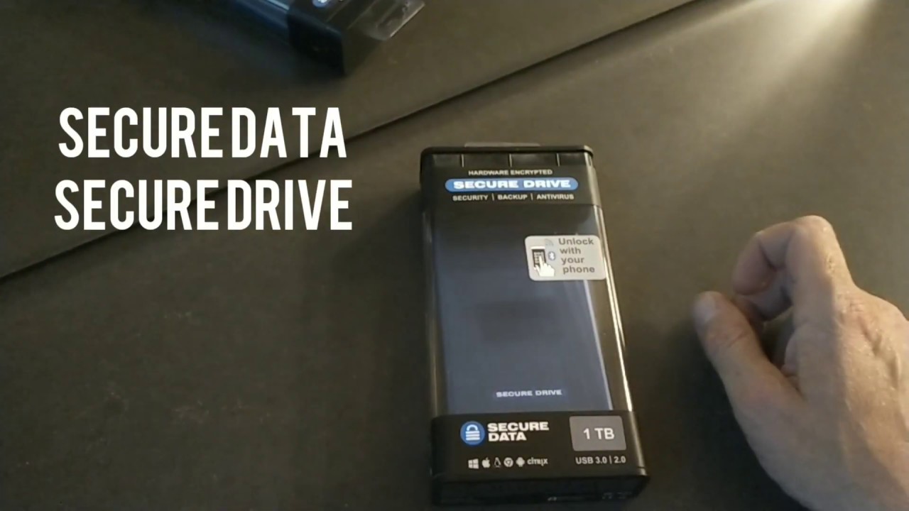 Review - Secure data 1TB SSD secure drive. James Bond tech. #data #securedata #drives