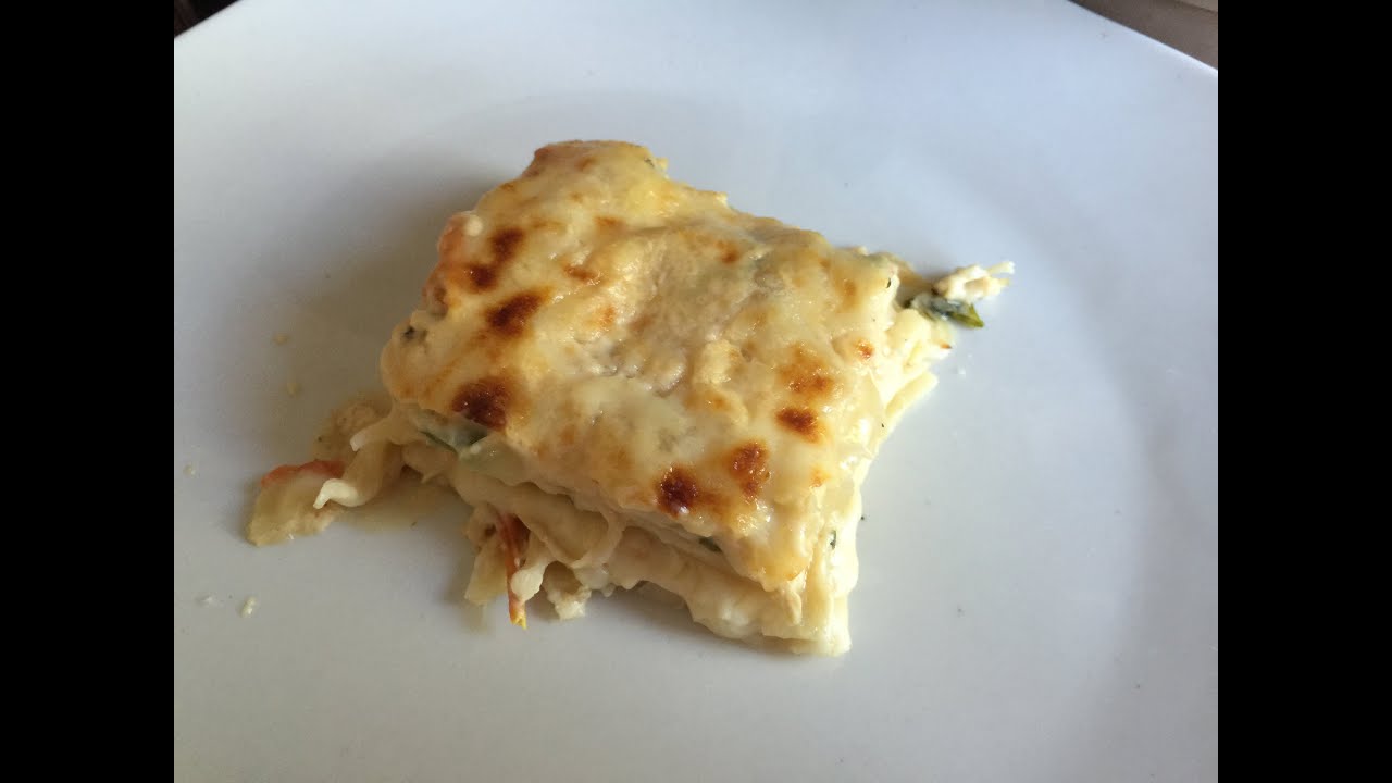 Como Hacer Lasagna De Pollo Con Salsa Blanca (DELICIOSA)