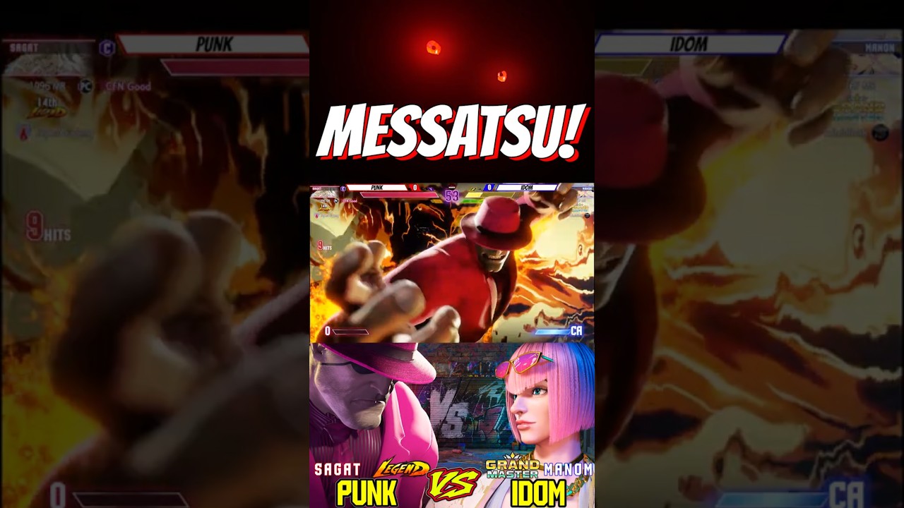 SF6  PUNK (Sagat) VS IDOM (Manom)💥Messatsu💥