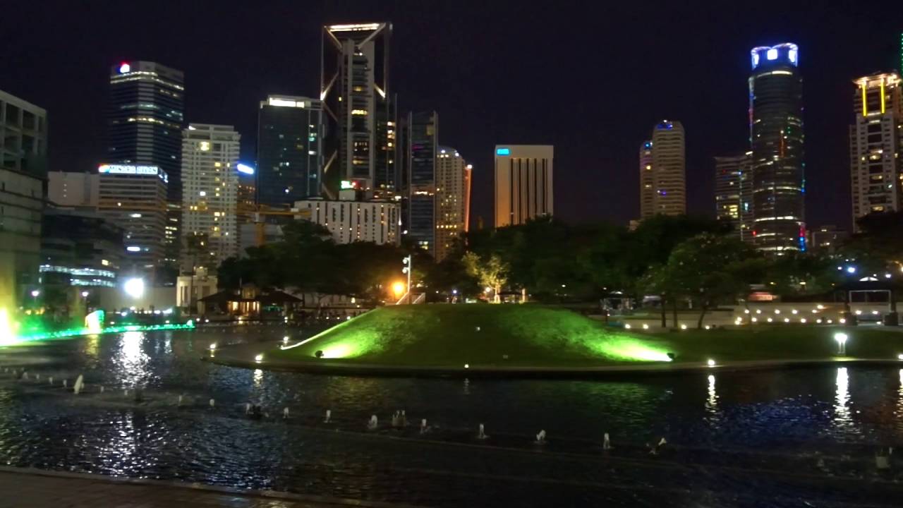 Lake Symphony Fountains in Kuala Lumpur KLCC Park, Malaysia