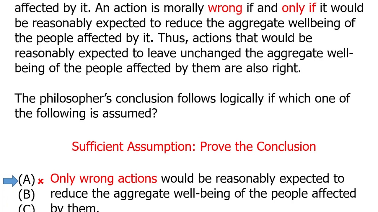 June 2007 LSAT, Section 2, Logical Reasoning, Question 23, Explanation