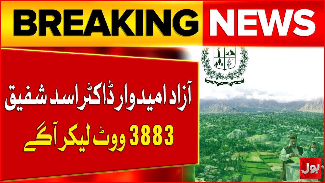 GB Election Results: Independent Candidate Dr. Asad Shafiq Takes Massive Lead With 3883 Votes | BOL