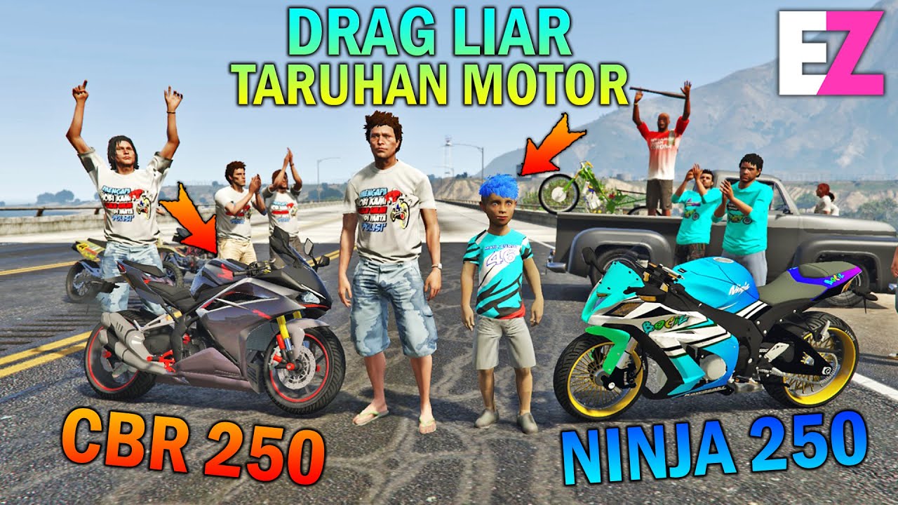 BOCAH SD DRAG LIAR TARUHAN MOTOR - GTA 5 SULTAN BOCIL